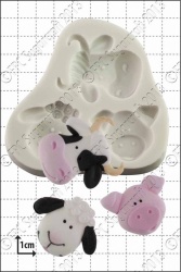 'Farm Animals' Silicone Mould